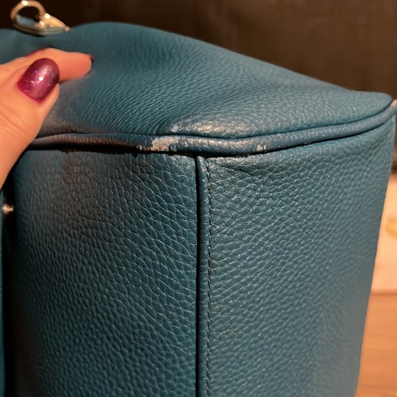 Thirty-one Teal Jewell bag with cross-body strap and Jewel 3-pocket attachment - Picture 10 of 12